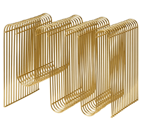 Curva magasinholder messing fra AYTM