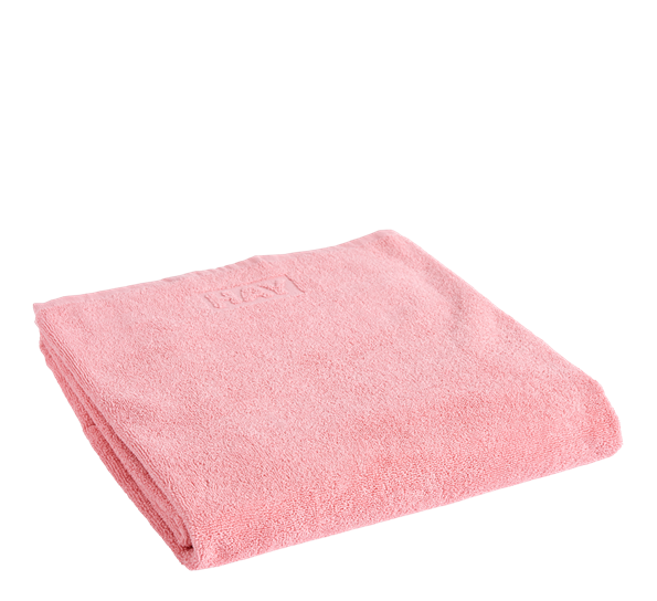 Mono badehåndkle 100x150 cm rosa fra HAY