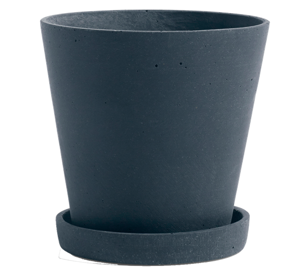 Flowerpot potteskjuler med fat m blå fra HAY