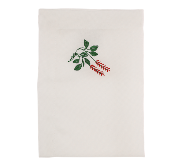 Serviett med høy blomst fra Langkilde & Søn