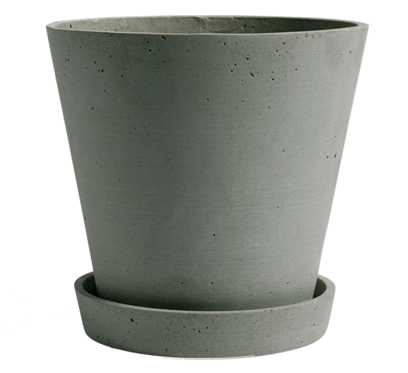 Flowerpot potteskjuler med fat XL grønn fra HAY