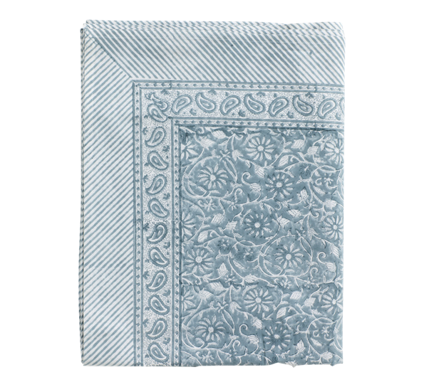 Margerita duk cashmere blå 150x350cm fra Chamois