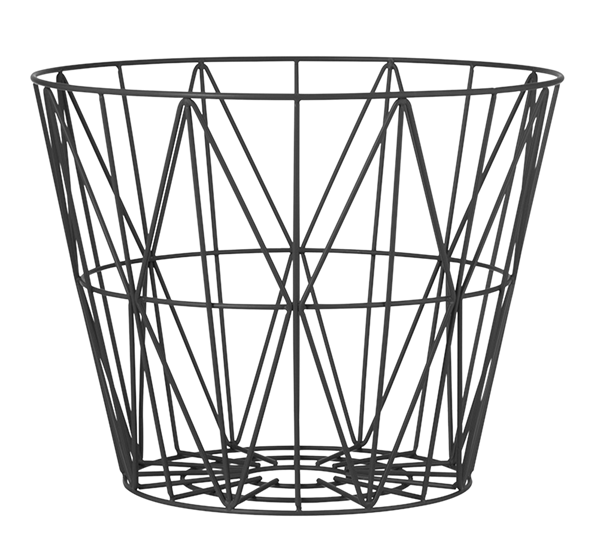 Wire basket stor sort fra Ferm Living