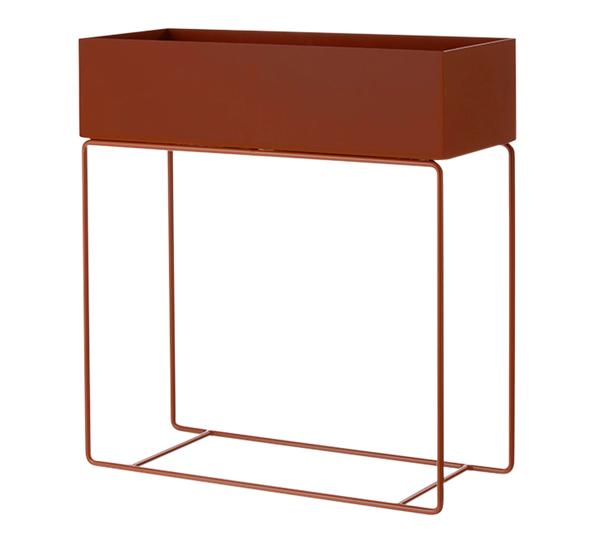 Plant box pidestall rødbrun fra Ferm Living