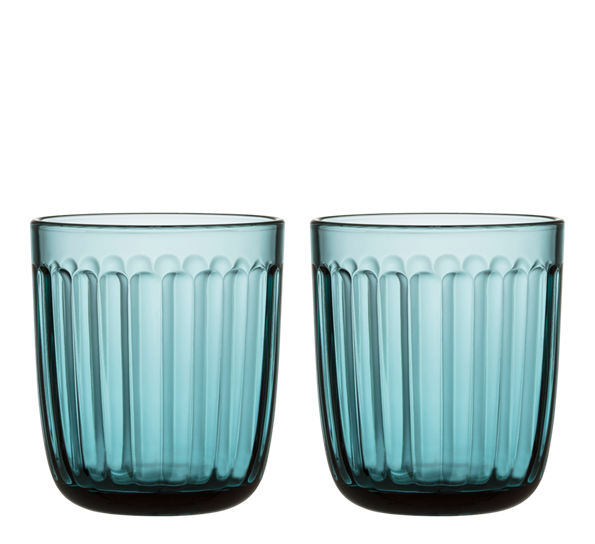 Raami vannglass 26 cl 2-pk sjøblå fra Iittala