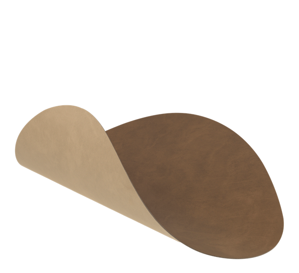 Curve Nupo double spisebrikke 37x44 cm brun sand Lind DNA