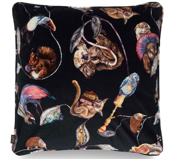 Hackney Empire fløyelspute 60x60 cm midnight