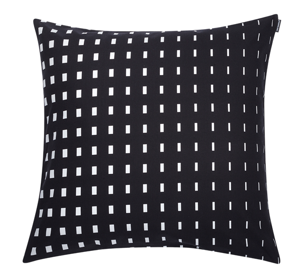Kullervo putetrekk 50x50 cm sort hvit fra Marimekko