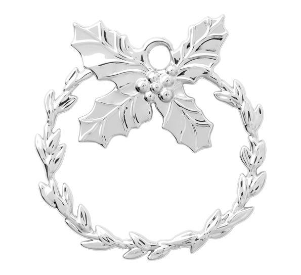 Karen Blixen kristtorn 7 cm forsølvet fra Rosendahl