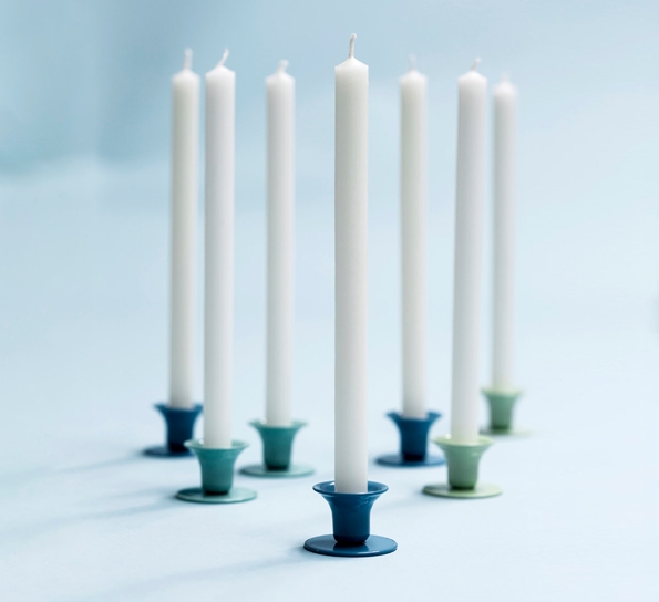 Kronelys rett bunn 8-pk