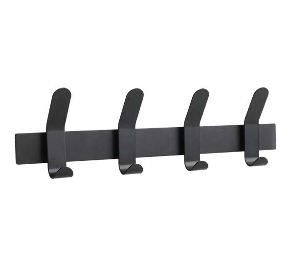 Singles knaggrekke A-Rack sort 11x40 cm fra Zone