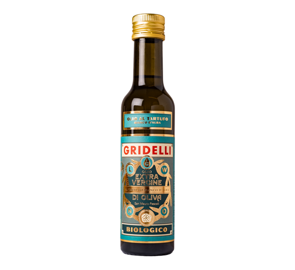<p>Olivenolje Al Tartufto Bianco d`alba 250 ml fra Gridelli</p>