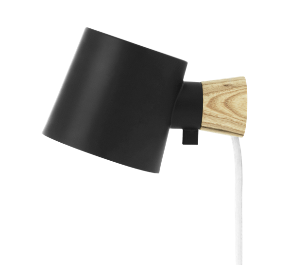 Rise vegglampe sort fra Normann Copenhagen
