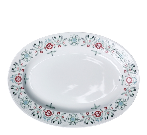 Swedish Grace Winter fat ovalt 32 cm fra Rörstrand
