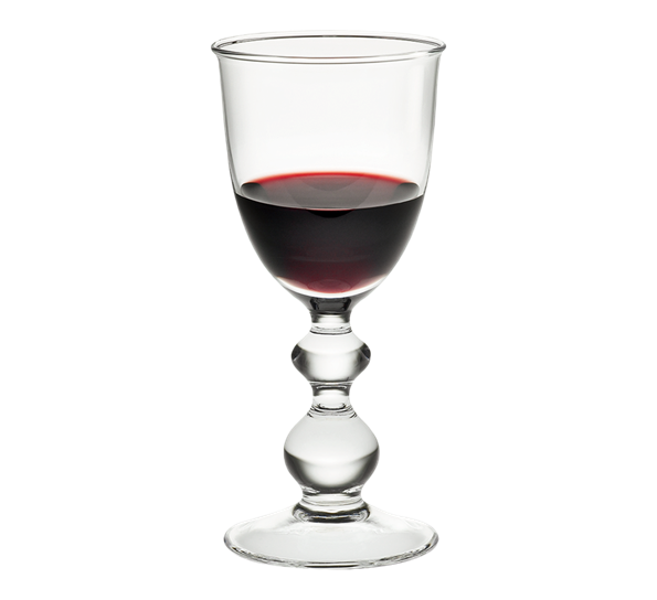 Charlotte Amalie rødvinsglass fra Holmegaard