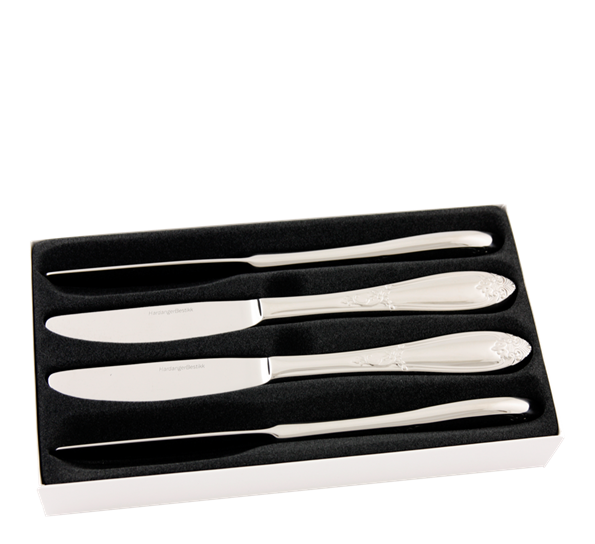 Nina suppleringssett kniv 4 pk fra Hardanger Bestikk