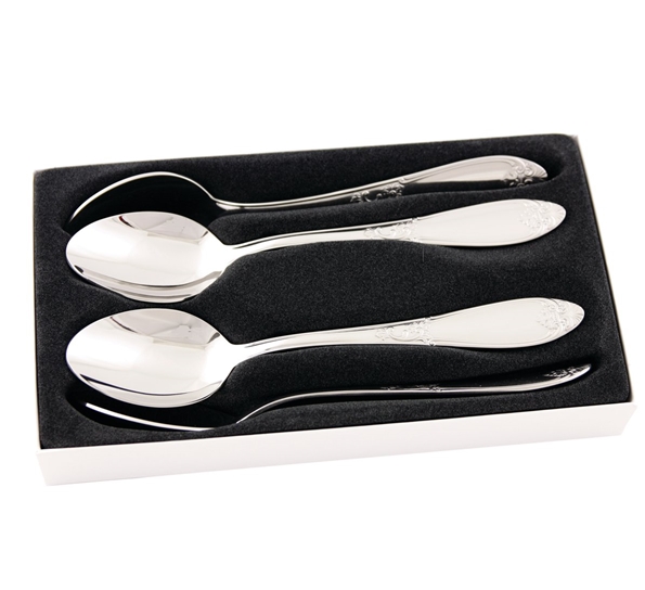 Nina suppleringssett skje 4 pk fra Hardanger Bestikk