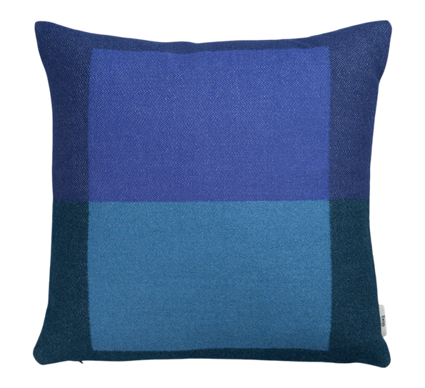 Syndin pute blå 50x50 cm fra Røros Tweed