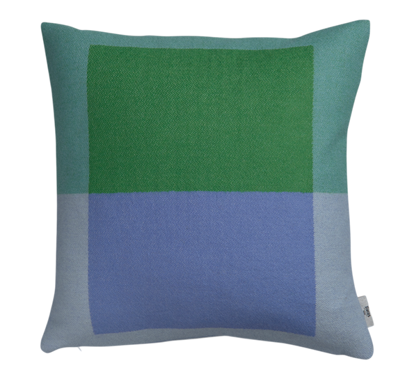 Syndin pute blå og grønn 50x50 cm fra Røros Tweed