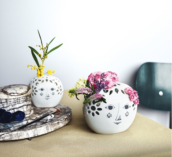 Blomsterhode vase 13,5 cm fra Bjørn Wiinblad