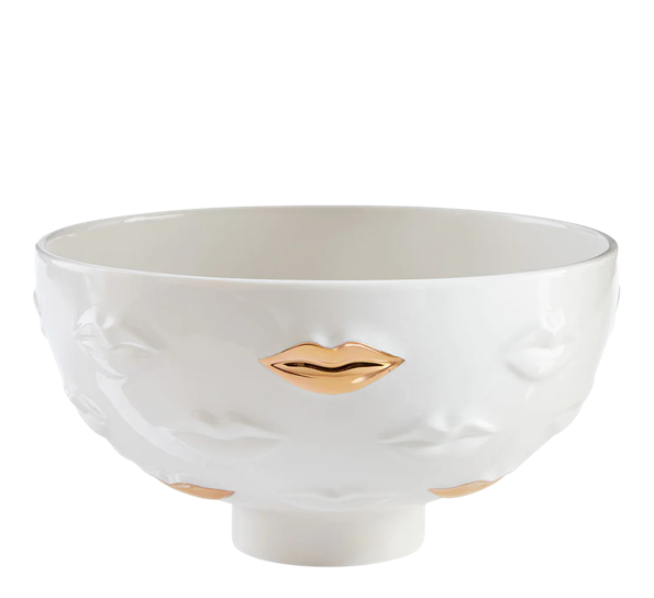 Gilded Gala Lips skål fra Jonathan Adler