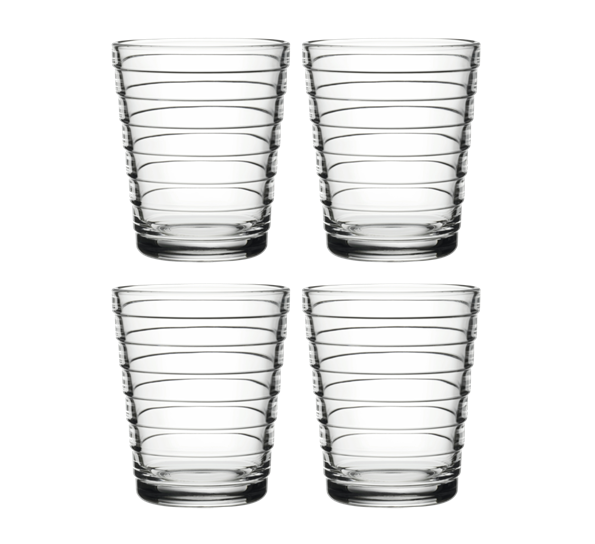Aino Aalto vannglass 22 cl klar 4-pk fra Iittala