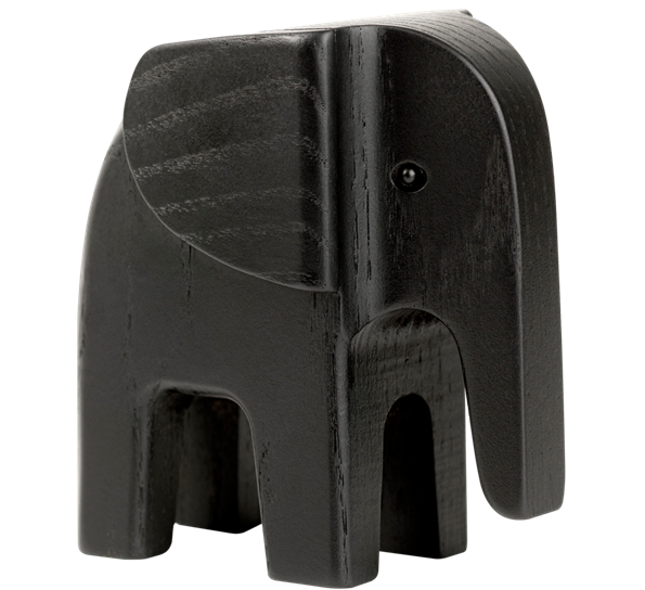 Elefant sort ask 11 cm fra Novoform
