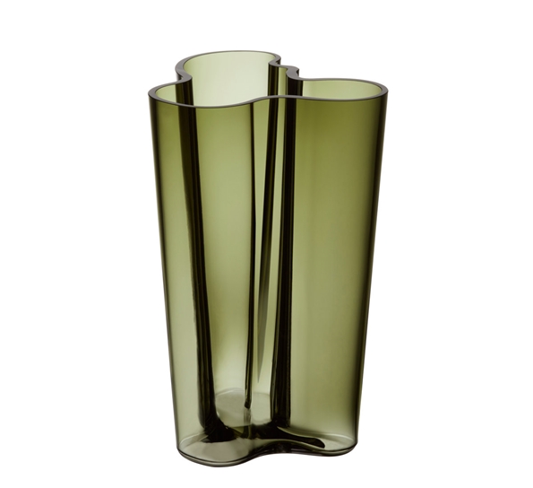 Aalto vase 251 mm mosegrønn fra Iittala
