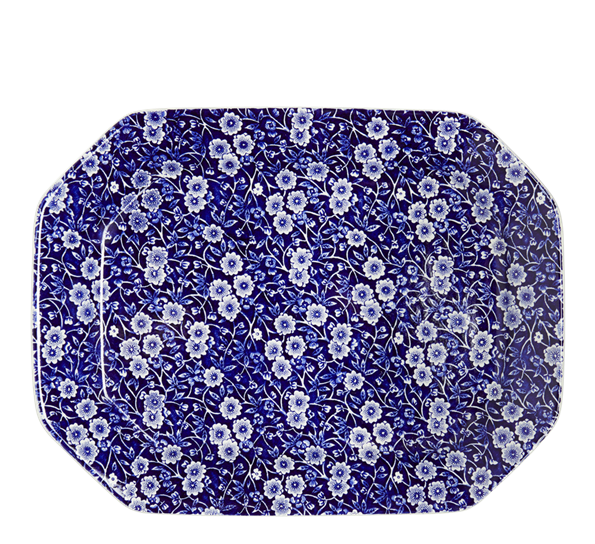Blue Calico serveringsfat 34 cm fra Burleigh