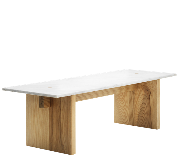 Solid bord 40x130x38,5cm fra Normann Copenhagen