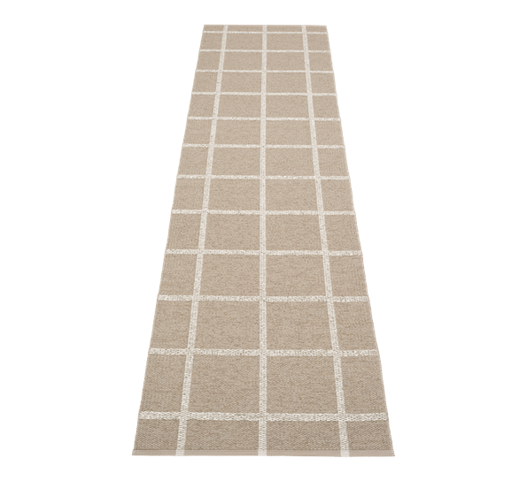 Ada matte mørk lin 70x300cm fra Pappelina