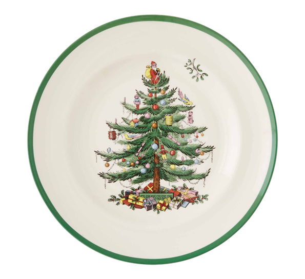 Christmas Tree tallerken flat 27cm fra Spode