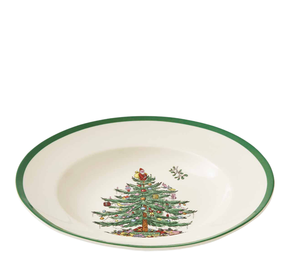 Christmas Tree dyp tallerken 23 cm fra Spode