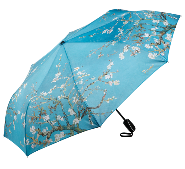 <p>Paraply Van Gogh Almond Tree blå sammenleggbar Ø98 cm fra Goebel</p>