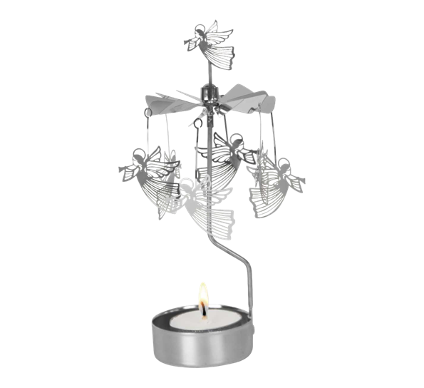 Englespill flyvende engler sølv fra Pluto Design