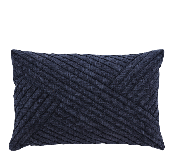 Pute Diagonal indigo 40x60 cm fra Södahl