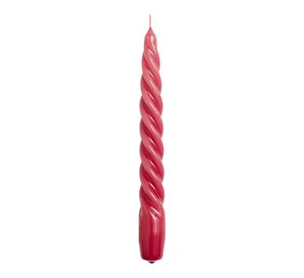 Twist Candle lys 20 cm dark punch fra HAY