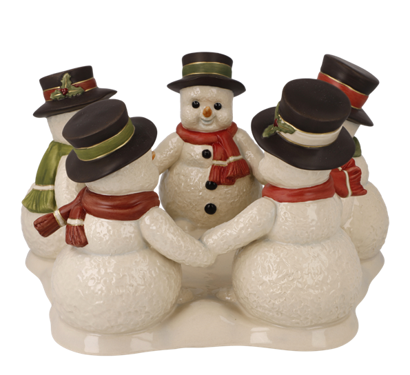 Snømann Best Friends telysestake 12,5 cm fra Goebel