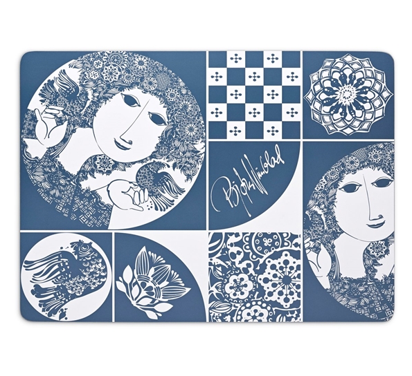 Spisebrikke blå fra Bjørn Wiinblad