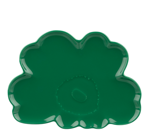 Unikko valmuedessertasjett 19 cm grønn fra Marimekko