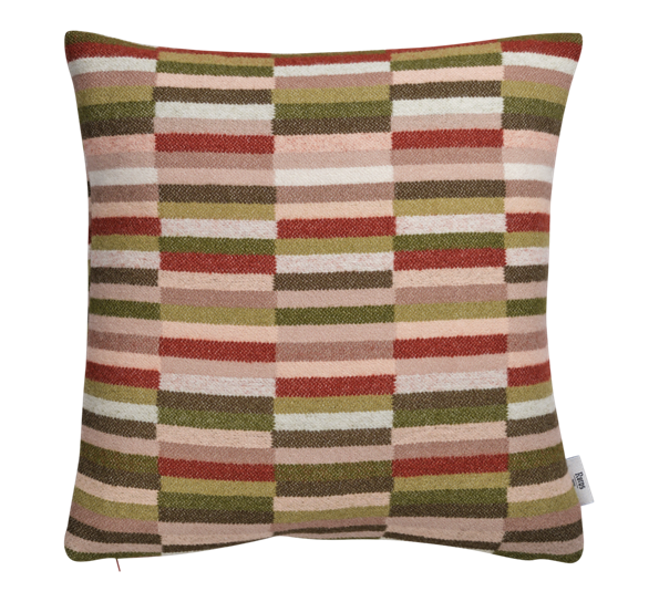 Ida pute oliven burgunder 50x50 cm fra Røros Tweed