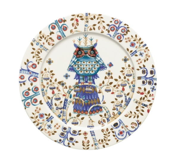 Taika Hvit tallerken flat 27 cm fra Iittala