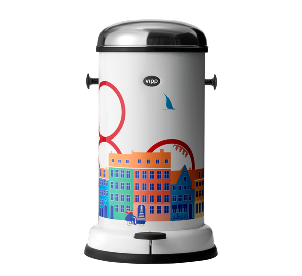 Vipp15 pedalbøtte beige 14 L fra Vipp