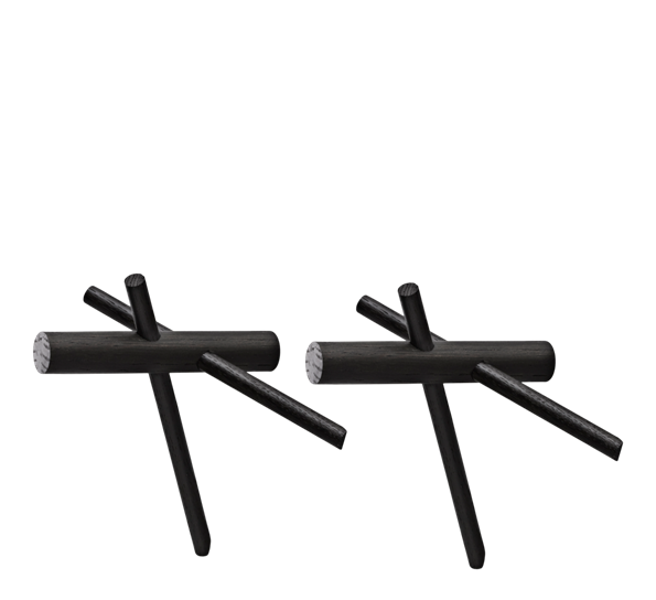 Sticks knagger 2stk sort fra Normann Copenhagen
