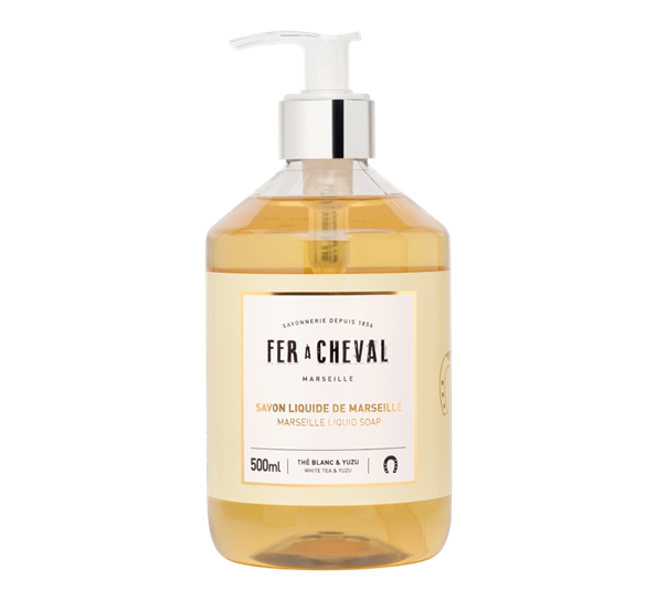 Marseille flytende såpe white tea & yuzu 500ml fra Fer á Cheval