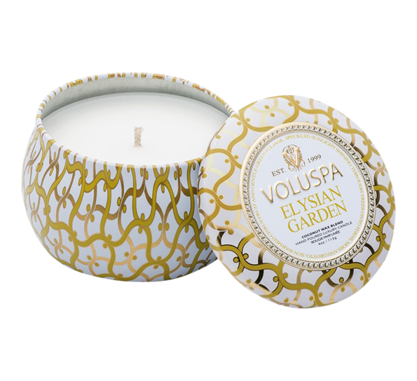 Duftlys 25t elysian garden 113g fra Voluspa