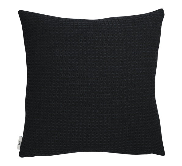 Vega pute sort 50x50 cm fra Røros Tweed