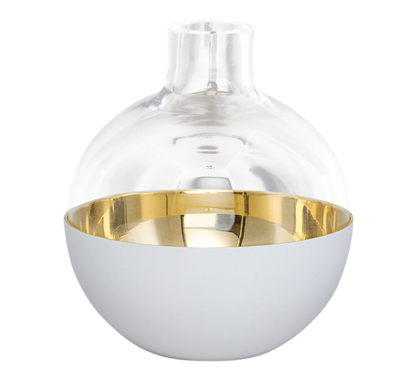 Pomme vase liten hvit fra Skultuna