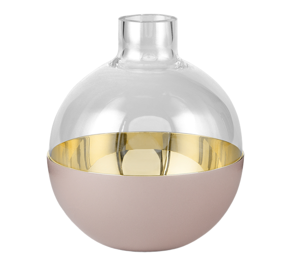 Pomme vase liten støvrosa fra Skultuna