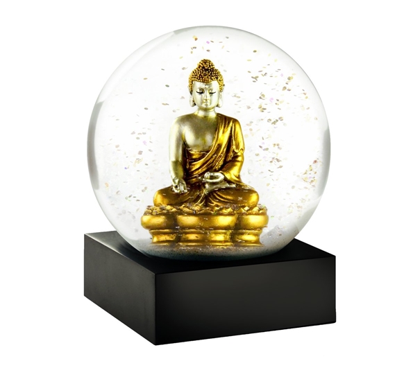 Snow Globe Gold Buddha